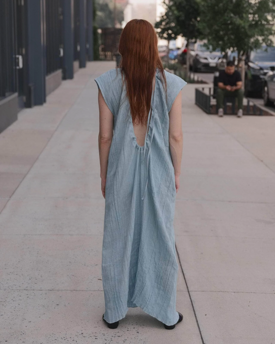 超美品！新作baserange Crinkle linen dress