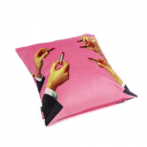 SELETTI - Cushion Lipsticks Pink with Plume Padding