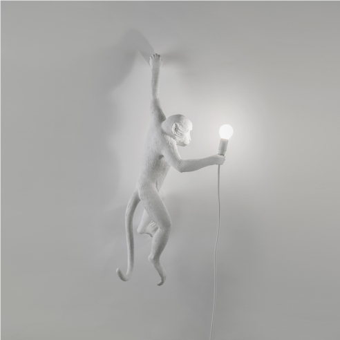 SELETTI - Monkey Lamp white edition Hanging