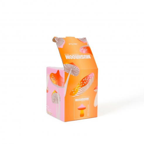 CANDELA PICCOLA A FORMA DI FUNGO TRAMONTO