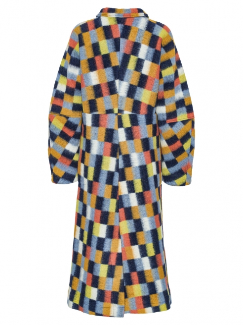 HENRIK VIBSKOV - BANANA COAT - BRUSHED SQUARES