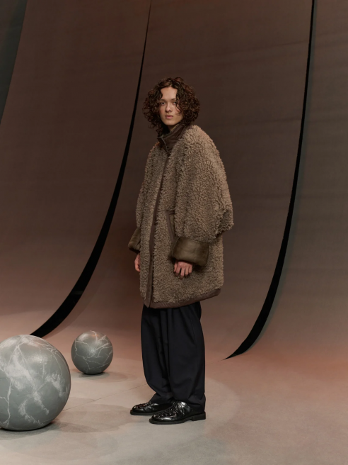 HENRIK VIBSKOV - Dart Jacket - Grey Shearling