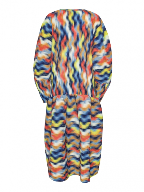 HENRIK VIBSKOV - HILLY PLISSE DRESS - WAVY CUBES