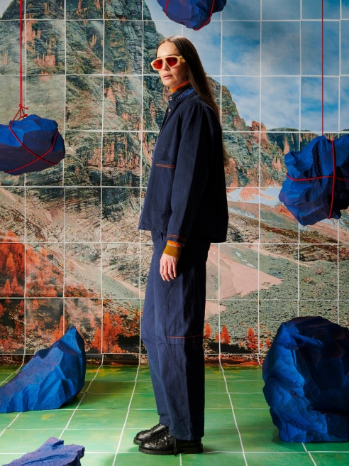 HENRIK VIBSKOV - WHEEL PANTS - PEACOAT