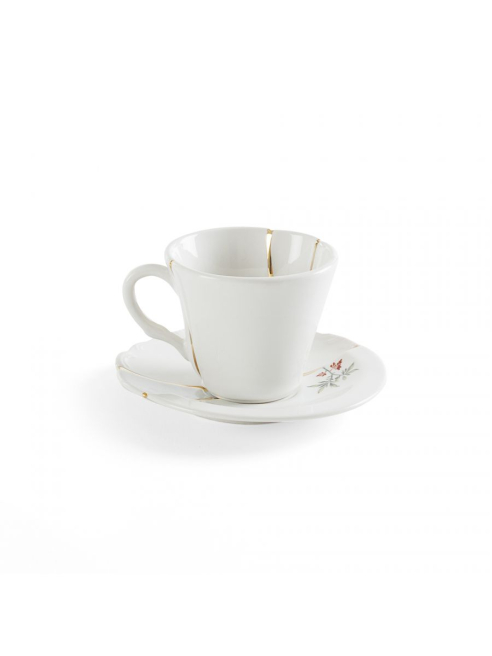 SELETTI - Kintsugi Coffee cup with saucer 2