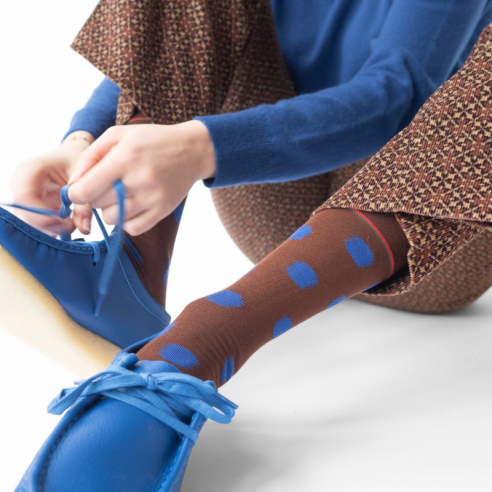 BONNE MAISON - Socks Dot Blue