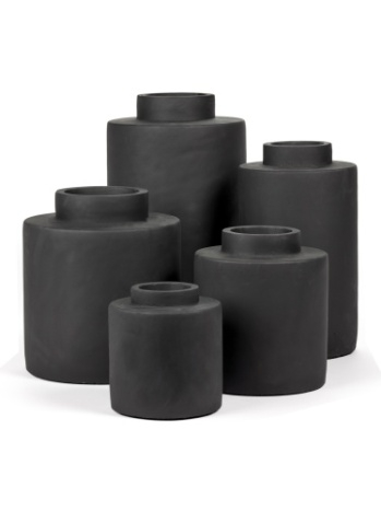 SERAX - FLOWER POT L BLACK BLACK ANCIENT