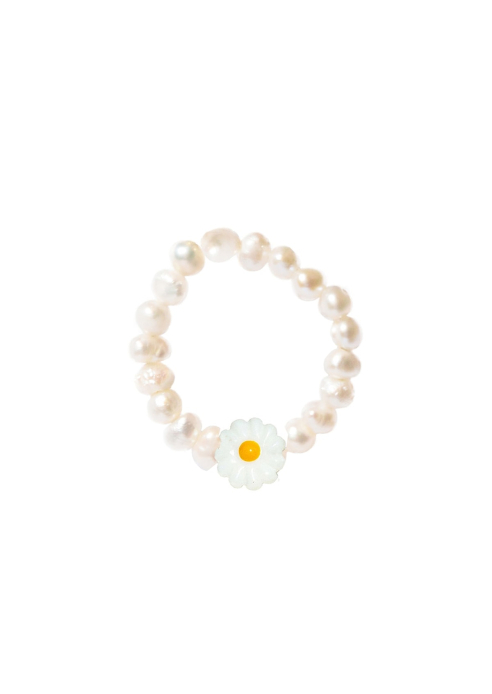Hermina Athens - Miss Yellow Daisy Pearl Ring