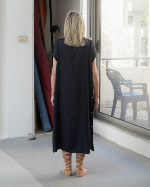 BASERANGE - Clavo dress - Ecovero Satin
