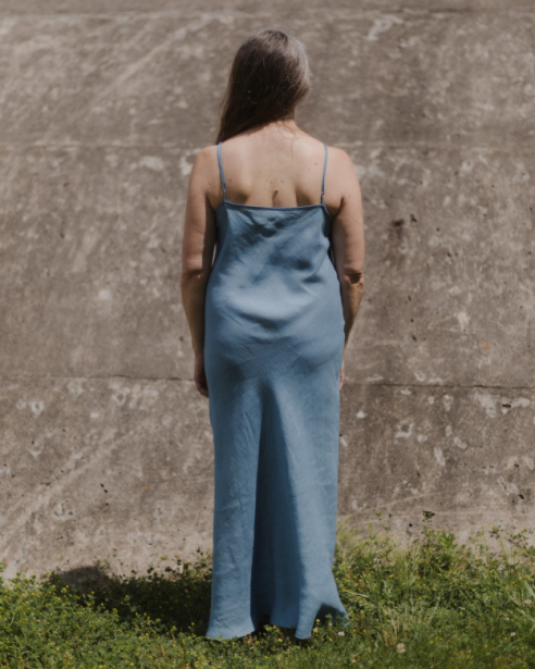 BASERANGE - DYDINE DRESS - TRUSS BLUE