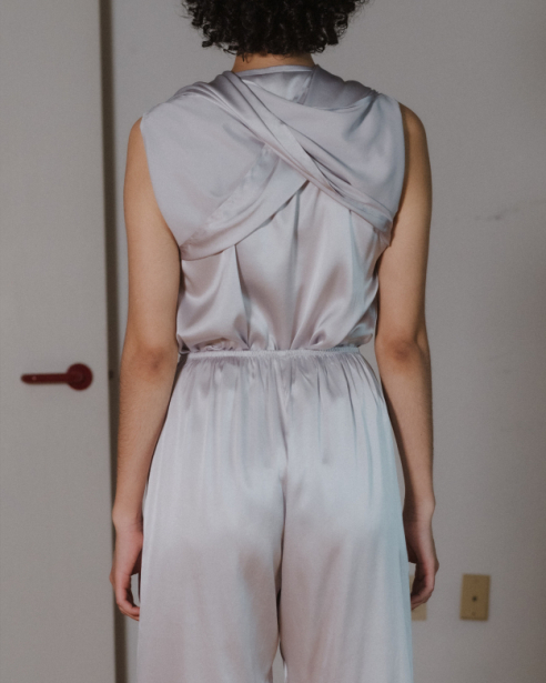 BASERANGE - City Long Sleeve Top - Silk Satin