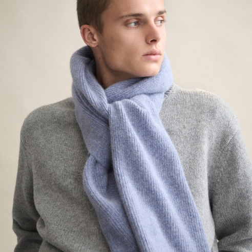 LE BONNET - SCARF - Washed Denim