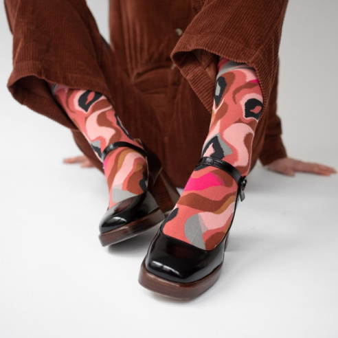 BONNE MAISON - Sock Abstract Multico