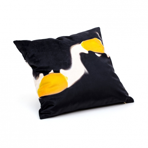 SELETTI - Cushion Lemons With Plume Padding